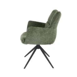 Indus Valley Camden Swivel Dining Chair, Chenille -Dunelm Shop 30988221 alt04