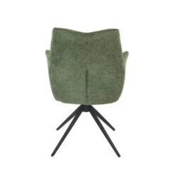 Indus Valley Camden Swivel Dining Chair, Chenille -Dunelm Shop 30988221 alt05