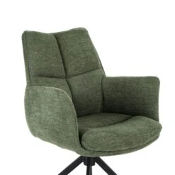Indus Valley Camden Swivel Dining Chair, Chenille -Dunelm Shop 30988221 alt07