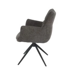 Indus Valley Camden Swivel Dining Chair, Chenille -Dunelm Shop 30988242 alt04