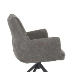 Indus Valley Camden Swivel Dining Chair, Chenille -Dunelm Shop 30988242 alt06