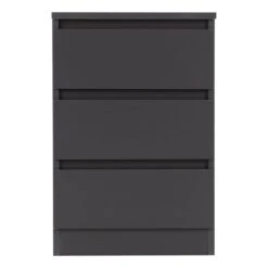 Return - Walker 3 Drawer Bedside Table, Grey -Dunelm Shop 30989890 alt01